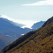 Trentino Passo di S Antonio autunno lago di garda undder Ausblickreichtbiszum Gardasee