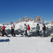 Skigebiet Sellaronda Sellarunde Canazei Lupo Bianco