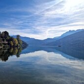 vista verso calceranica al lago dal rist al faro