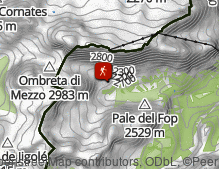 Mappa: Malga Ciapela und Rifugio Falier