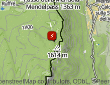 Karte: Skigebiet Mendelpass Ruffrè / Area sciistica Passo Mendola Ruffrè