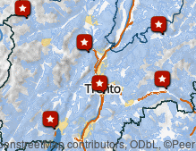 Mappa: Animali in Trentino