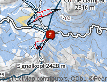 Karte: Escursione da Moena a Malga Secine