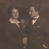 Foto Bragaglia Fortunato Depero e Rosetta Amadori Roma Mart Archivio del Fondo Depero