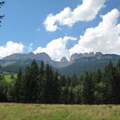 vigo di fassa vista su catinaccio