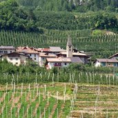 caldes frazione cassana con chiesa di san tommaso