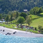 lago di molveno spiaggia