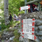 rifugio croz altissimo itinierari dolomiti segnavia