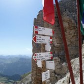 segnavia per rifugio boe