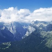 vista su valle delle seghe gruppo brenta