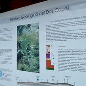 tesero pampeago sentiero geologicol dos capel cartello info