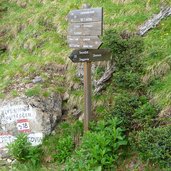 latemar weg nr wegkreuzung weigweiser