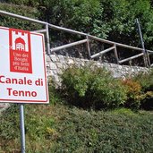 tenno cartello canale di tenno