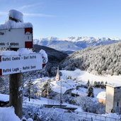 Ruffre paese centro neve brenta dolomiti