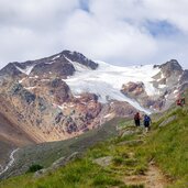 sentiero val venezia e vedretta rossa del monte vioz