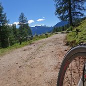 sentiero da passo costalunga a moena bike