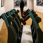 Casa d'Arte Futurista Depero Veduta della mostra Elogio di Rosetta Opere dalla Collezione Fedrizzi Ph Mart Giulia Lenzi 