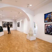 Casa d'Arte Futurista Depero Veduta della mostra Elogio di Rosetta Opere dalla Collezione Fedrizzi Ph Mart Giulia Lenzi 