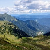 Vista della Val di Bresimo della Val di Non alta e dal Passo dell Om