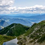 Lago Nero della val di Bresimo visto dal crinale