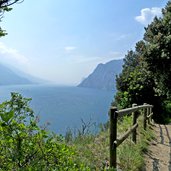 percorso monte brione vista sul lago