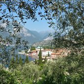 parcheggio vista su torbole sicht vom parkplatz aus