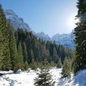 dolomiti di brenta monte fracinglo e cima pra dei camosci inverno