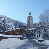 ossana chiesa inverno