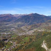 vista su valsugana con strigno e ivano fracena e dintorni autunno