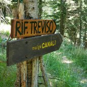 segnavia rifugio treviso malga canali