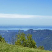 vista verso lago di garda da denti della sega