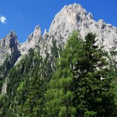 vista da rifugio treviso su cima dei lastei e pala cristoforo