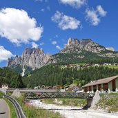 pista ciclabile lungo avisio presso pera di fassa