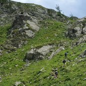 salita sentiero dopo tre laghi