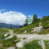 sentiero presso rifugio orso bruno sopra val mastellina