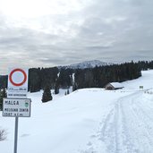 sentiero malga zonta folgaria inverno