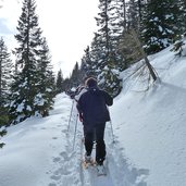 percorso per ciaspole malga zonta monte maggio folgaria inverno