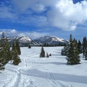 percorso per ciaspole malga zonta monte maggio folgaria inverno