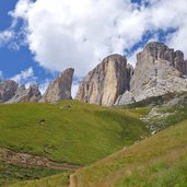 cime del gruppo sassolungo da sentiero friedrich august