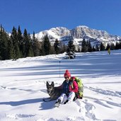 passo campo carlo magno inverno e pietra grande