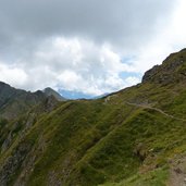 sentiero montalon sud in direzione ziolera manghen