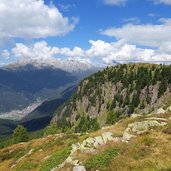 bosco dei cervi e vista su predazzo e latemar fr