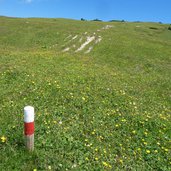 sentiero per monte roen