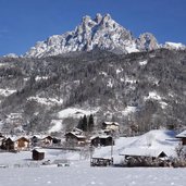 vista da ormanico su tonadico inverno primiero