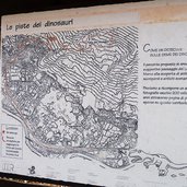 piste dei dinosauri rovereto lavini di marco cartello info