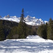 sentiero invernale per gardeccia