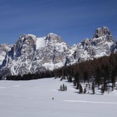 calaita inverno e gruppo pale anello sci fondo