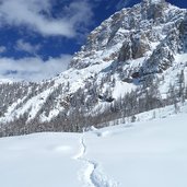 sentiero val venegia e monte mulaz inverno