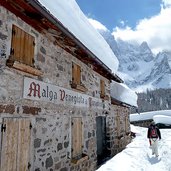 malga venegiota di tonadico inverno