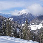 panorama da monte agaro verso valsugana e monte castelletto lagorai inverno